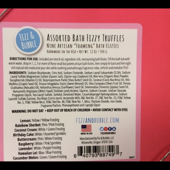 Fizz And Bubble Set Of Artisan Fizzy Bath Truffles - Picture 3 of 5